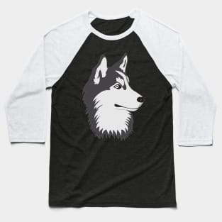 husky dog face Baseball T-Shirt